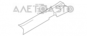 Suzuki Kizashi 10-15 front left inner door sill trim beige