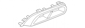 Lower left rear bumper trim for Audi Q5 80A 21-24 with wide dual exhaust, S-Line