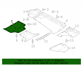 Front gearbox guard for Audi Q5 80A 20-24