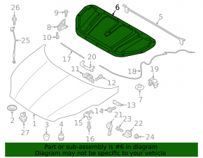Kia Sportage 17-22 hood insulation