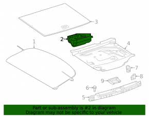 Trunk tray for Infiniti QX30 17-19