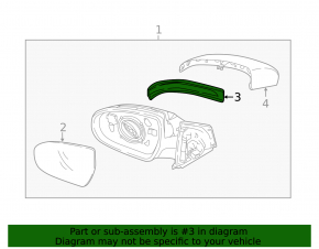 Left side mirror turn signal repeater for Kia Sportage 17-19