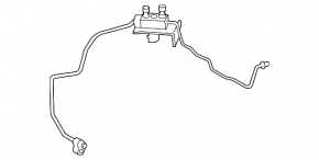 Air conditioner pipe long, iron Toyota Rav4 06-12