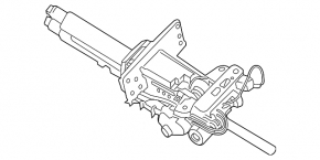Porsche Macan 15-18 steering column with electrical adjustment