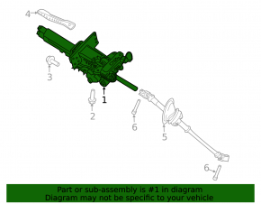 Porsche Macan 15-18 steering column with electrical adjustment