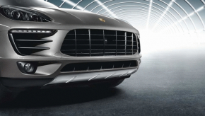 Porsche Macan 15-21 front bumper lip trim, chrome