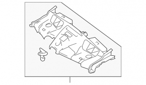 Upper radiator deflector Mercedes W212 10-14 coupe