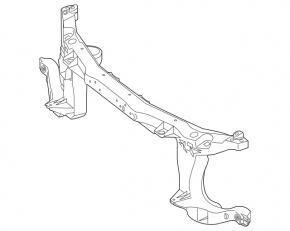 Lower radiator mounting frame for Mercedes Metris W447 16-23