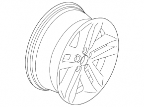 Wheel disk R18 Ford Explorer 11-17 light curb