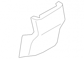 Rear center console trim for Mazda 3 19-21 4d Japan built FWD black, scratches