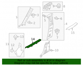 Mazda CX-50 23-25 black front left door sill trim