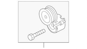Tensioner roller drive belt Audi A6 C7 12-18 3.0T, small