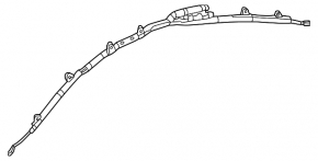 Airbag airbag side curtain left Mercedes CLA 14-19 rusty pyropatron