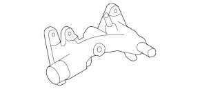 Cooling system flange Toyota Highlander 14-16 3.5
