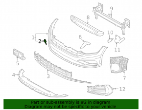 VW Jetta 22-24 Front Bumper Tow Hook Cap