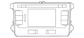 VW Beetle 12-19 Radio Tape Recorder Navigation