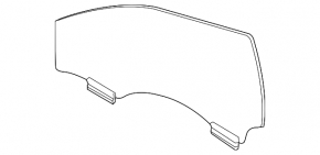 Front left door glass for Cadillac ATS 13-18 triplex