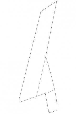 Door trim side rear left Volvo V90 17-22 usa rear