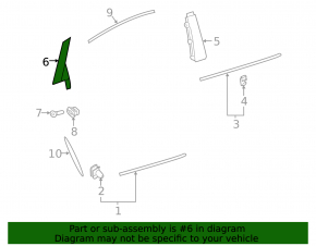 Door trim side rear left Volvo V90 17-22 usa rear