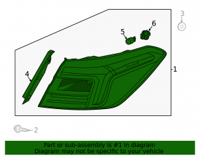Light outer wing left Honda Civic XI FE/FL 22- 4d