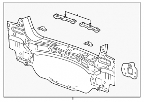 13-22 Buick Encore rear panel on the body, red
