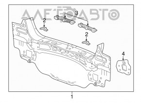 13-22 Buick Encore rear panel on the body, red