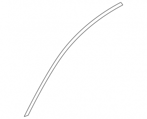 Upper door molding front right Audi A6 C8 19- black gloss
