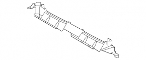 Upper radiator deflector Audi Q7 16-19 3.0T