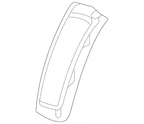 Front bumper reflector right Audi Q7 16-