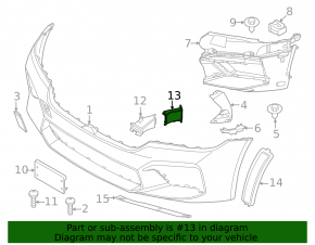 Brake cooling duct left rear BMW 5 G30 17-23