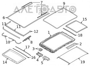 Panoramic seal BMW X3 G01 18-21