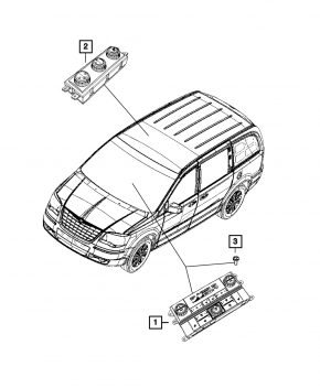 Dodge Journey 11-20 Overhead Climate Control