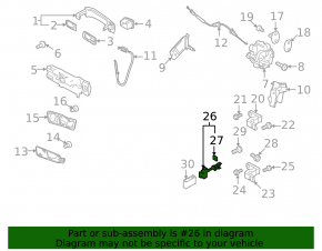 Rear left door limiter VW Tiguan 09-18