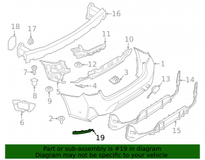 Rear right reflector BMW 3 G20 23-26