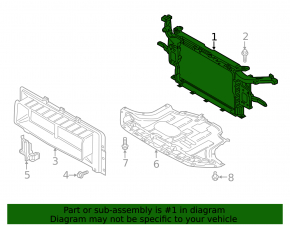 TV panel radiator Hyundai Kona 18-21