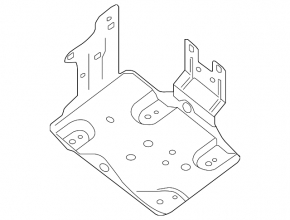 Lower mount metal battery tray for Nissan Leaf 13-17