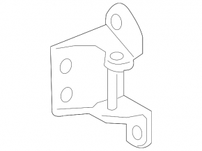 Upper rear right door hinge Honda CRV 23-