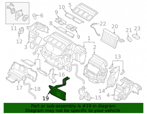 Subaru Legacy 15-19 Heater Radiator