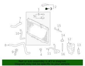 Radiator bracket upper right Honda Insight 19-22