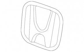 Honda CRV 20-22 hybrid grille emblem