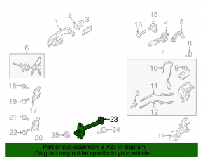 Front right door limiter Kia Soul 14-19