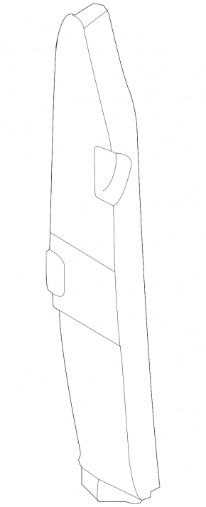 Door-wing seal left Hyundai Ioniq 17-22 torn