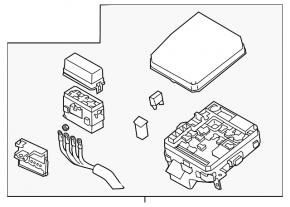 Mitsubishi Outlander 14-15 2.4 Underhood Fuse Box