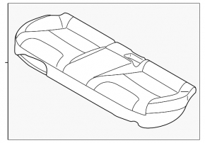 Rear row of seats 2 row Kia Niro 23- HEV combined black