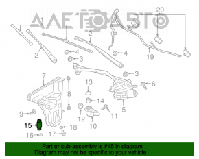 Audi A4 B8 08-16 Windscreen Washer Motor
