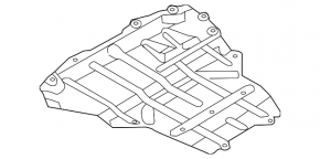 Front bumper guard for Audi TT 15-23