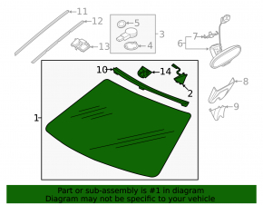 Audi A3 22-26 windshield for camera and rain sensor, scratches on the glass, inner side