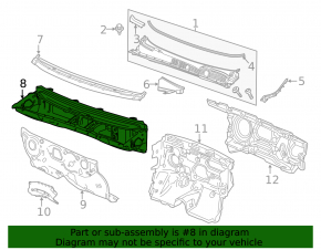 Wiper Pan Metal Buick Encore 13-1916