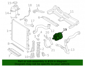 Water pump Mercedes C-class 43 AMG W206 23-26 2.0