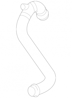 Lower cooling hose for Mercedes W211 E350